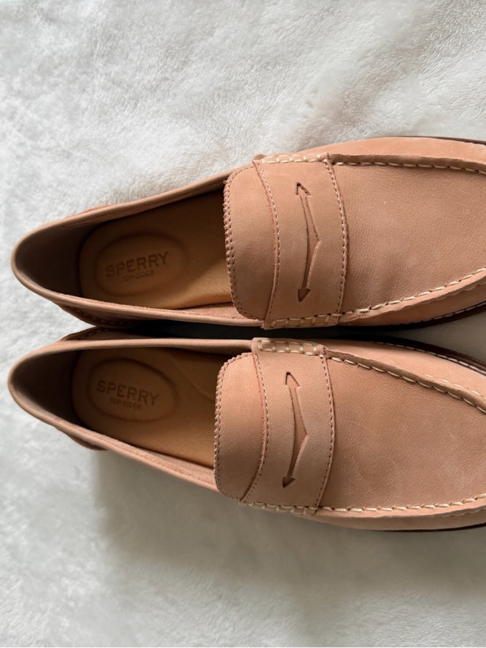 Sperry Seaport Top-sider Women's Blush Leather Penny Loafer - Picture 3 of 9
